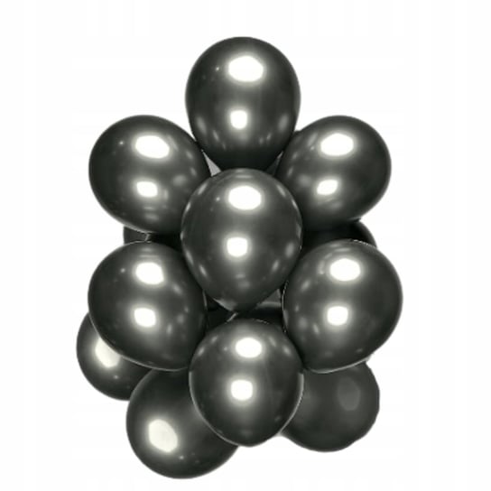 Duże Czarne Balony Chromowane Urodziny Metaliczne 50 Szt 12 Cali Inna marka