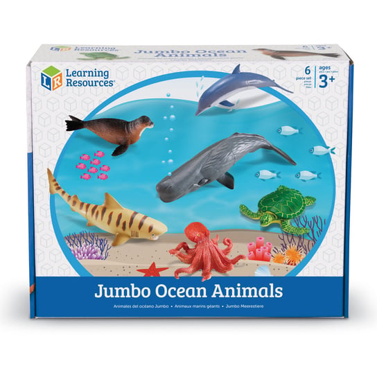 Duże Figurki, Zwierzęta, Ocean, Zestaw 6 szt. Learning Resources