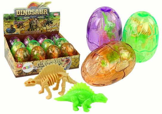 Duże Jajo Dinozaura 2 Figurki Jajko Dinozaury 9 Cm Inna marka