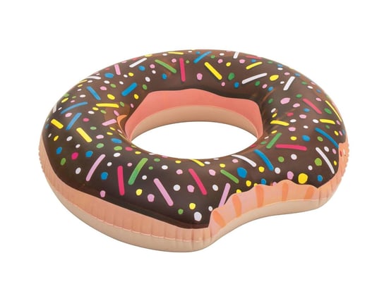 Duże koło do pływania brązowyy donat donut pączek 60cm FDJ