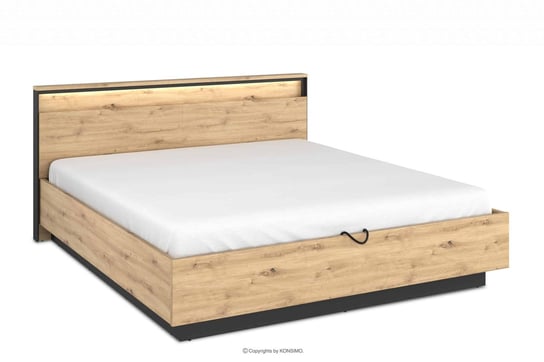 Duże łóżko ze stelażem loft HURICO Konsimo Konsimo