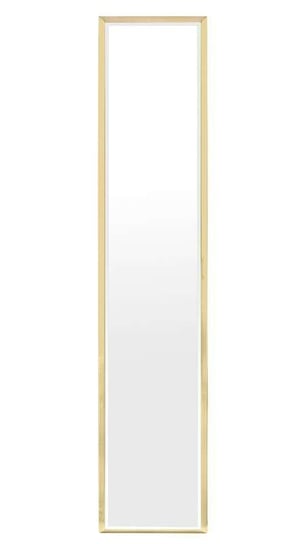 Duże Lustro prostokątne złota prosta rama 144 cm Art-Pol