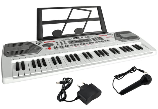 Duże Organy Keyboard Pianino do Nauki 54 Mikrofon 9988 Iso Trade