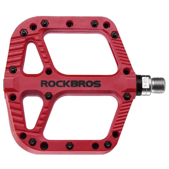 Duże Pedały Nylonowe Platformy Rockbros Czerwone Rockbros