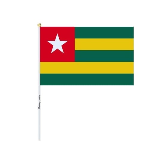 Dużo Mini Flagi Togo 14x21cm w 50 sztukach Inny producent (majster PL)
