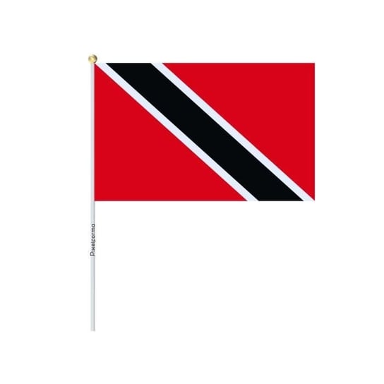 Dużo Mini Flagi Trynidadu i Tobago 14x21cm w 100 sztukach Inny producent (majster PL)