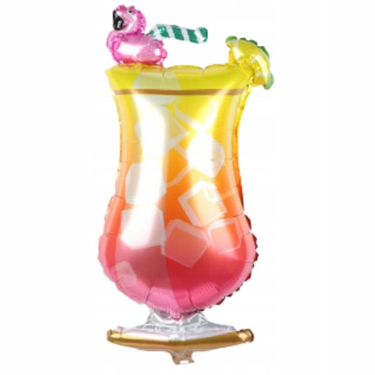 Duży Balon Foliowy Koktajl Z Flamingiem Różowy Alkohol Urodziny Dekoracja Inna marka