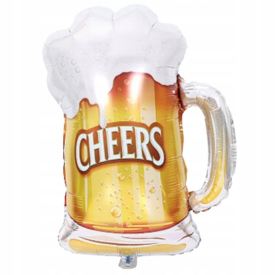 Duży Balon Foliowy Kufel Piwa Cheers Alkohol Urodziny Dekoracja Inna marka