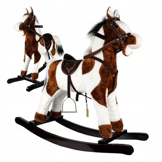 Duży Bujany Koń Na Biegunach Śpiewający Konik Interaktywny Bujaczek Ruchomy AIG