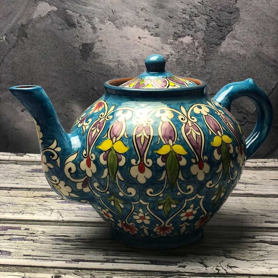 Duży czajnik ceramiczny ręcznie wykonany „Kwitnąca polana” pojemność 1600ml Inny producent