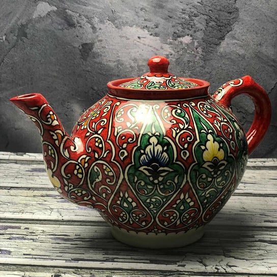 Duży czajnik ceramiczny ręcznie wykonany „Spalona słońcem” pojemność 1600ml Inny producent