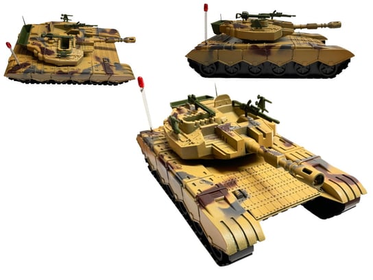 Duży Czołg Wojskowy Moro Abrams Bojowy Ruchoma Wieżyczka Toys