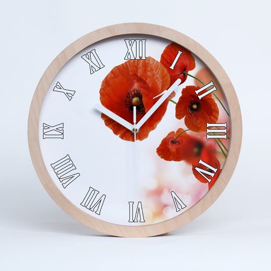 Duży drewniany zegar nowoczesny maki fi 30, Tulup Tulup