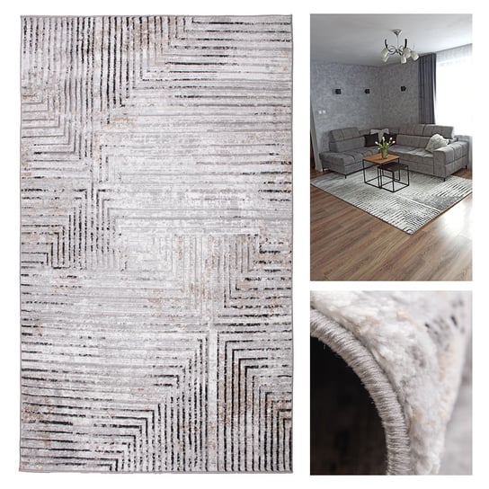 Duży dywan do salonu Premium Nowoczesny dywan 160x230 MIĘKKIE runo Inna marka