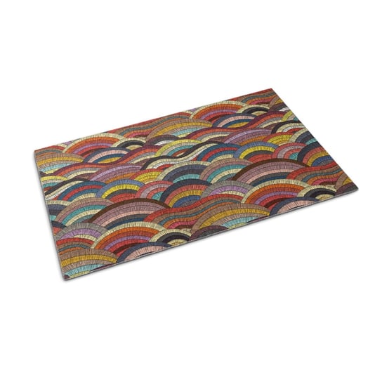 Duży dywan pod drzwi - 150x100 cm - Kolorowa Abstrakcja Tulup