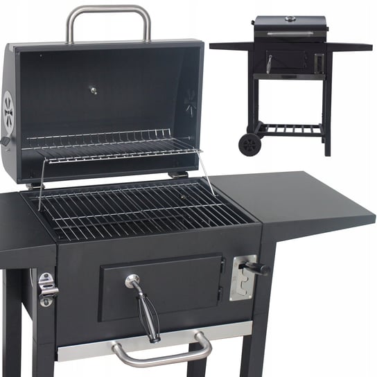 DUŻY GRILL OGRODOWY LANDGRAF + 3 PÓŁKI + POPIELNIK Landgraf