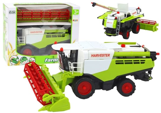 Duży Kombajn Rolniczy Do Zboża Ruchome Elementy Zielony Lean Toys