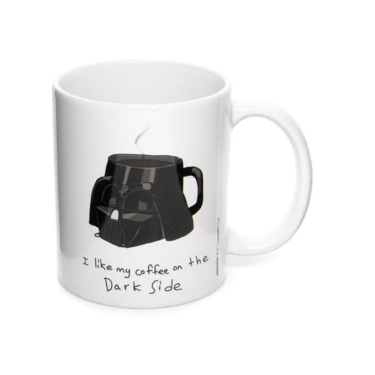 Duży kubek z nadrukiem Star Wars Dark Side Coffee Gwiezdne Wojny kubki do kawy 315 ml Pyramid Posters