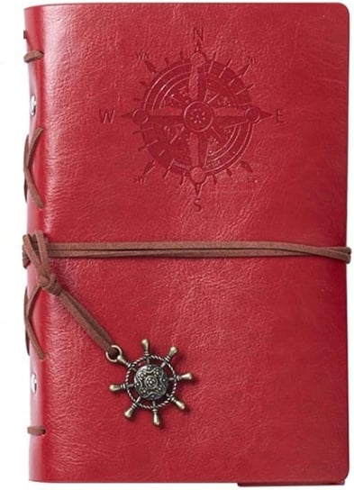 Duży Pamiętnik Notes Podróżnik Vintage Czerwony A5 Inna marka