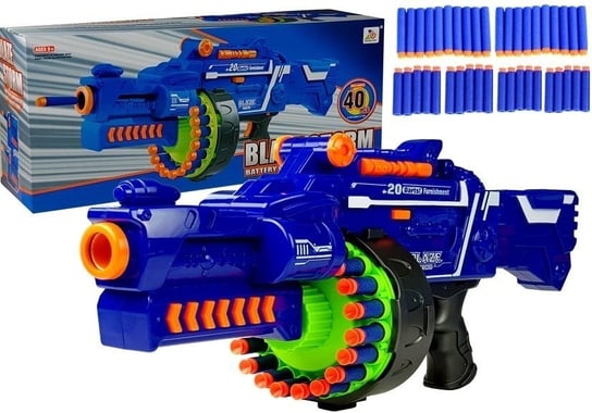 Duży Pistolet na strzałki Piankowe Magazynek Lean Toys