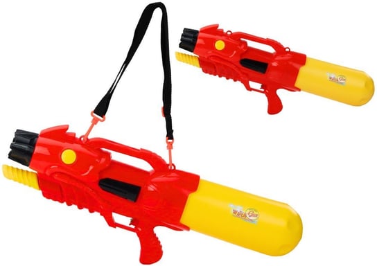 Duży Pistolet Na Wodę 2850ml Regulowana Opaska Czerwony Lean Toys