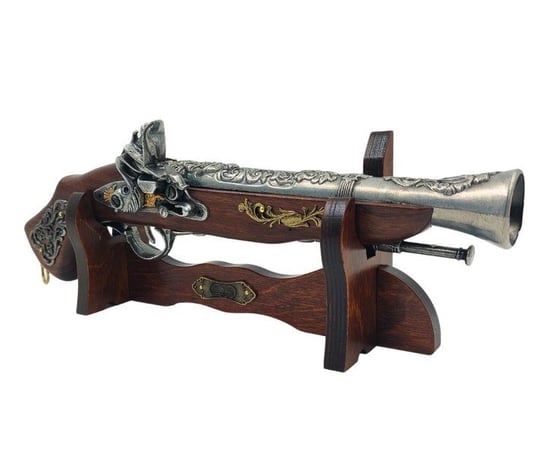 Duży Pistolet Włoski na Stojaku - Replika XVII wiek - 163S GIFTDECO