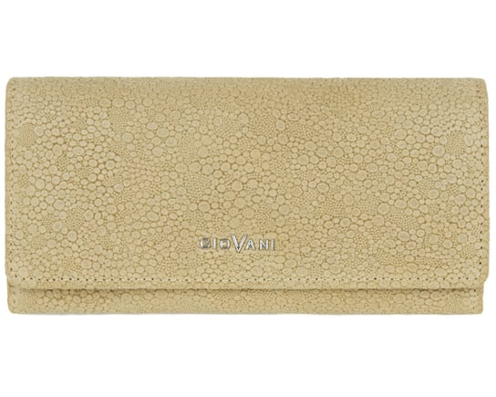 Duży portfel damski Perlita (beżowy, skóra naturalna) Giovani