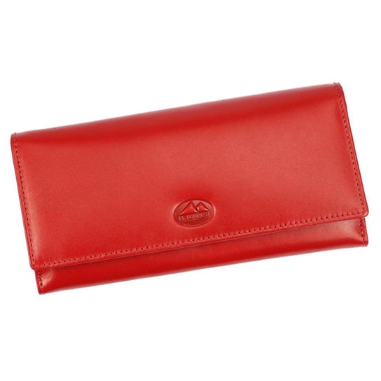 Duży portfel damski skórzany 946 47 RFID Czerwony PELLUCCI