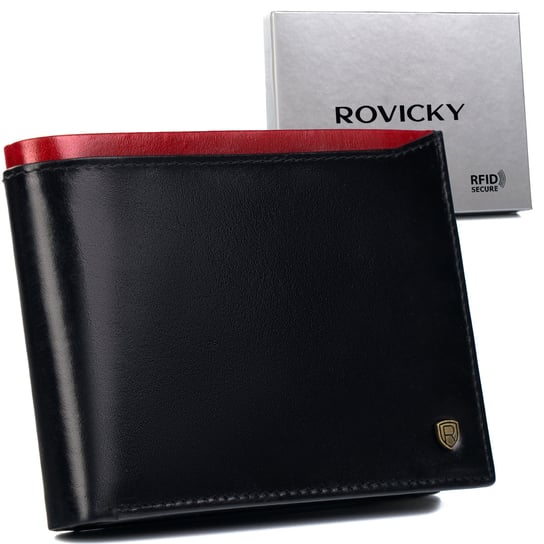 Duży portfel męski z systemem RFID Protect Rovicky Rovicky