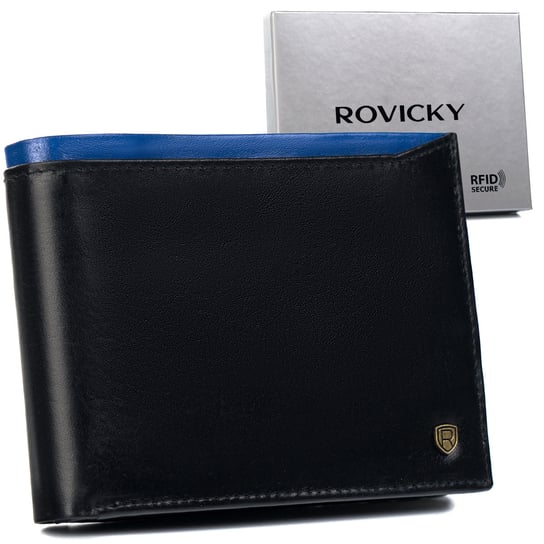 Duży portfel męski z systemem RFID Protect Rovicky Rovicky