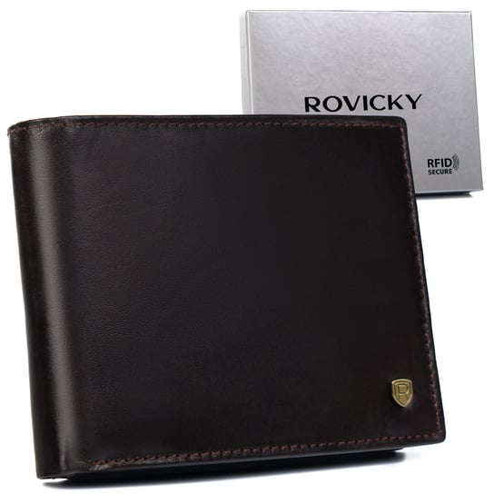 Duży portfel męski z systemem RFID Protect Rovicky Rovicky