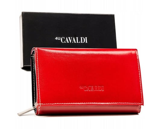 Duży, skórzany portfel damski z systemem RFID 4U Cavaldi 4U CAVALDI