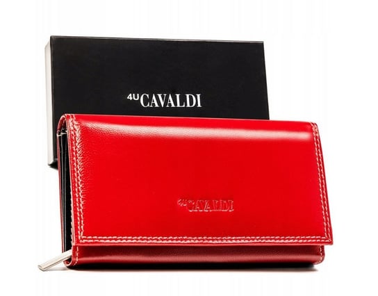 Duży, skórzany portfel damski z systemem RFID 4U Cavaldi 4U CAVALDI