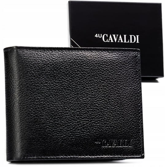 Duży, skórzany portfel męski z systemem RFID - 4U Cavaldi Inna marka