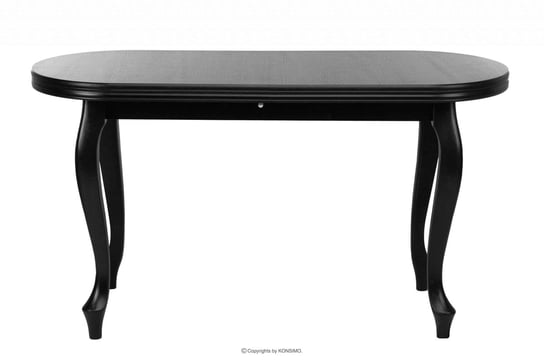 Duży stół rozkładany 140 cm vintage czarny ALTIS Konsimo Konsimo