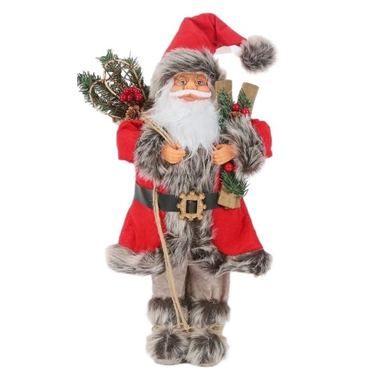 Duży Święty Mikołaj Świąteczna Ozdoba Figurka 45 cm Święta Dekoracja CZERWONY Inna marka