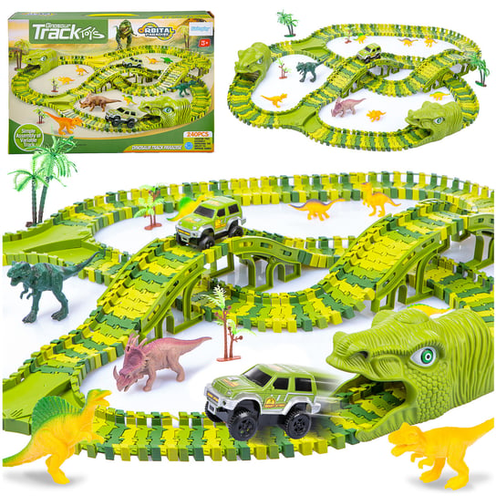 Duży Tor Wyścigowy Dinozaur Dino Park 240 El Kinderplay