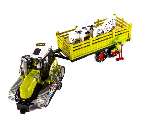 Duży Traktor Na Gąsienicach Przyczepa Różne Kolory Midex