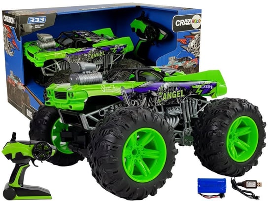 Duży Zdalnie Sterowany Samochód Rc Auto Terenowe Offroad 4X4 Zabawka Pilot> Lean Toys