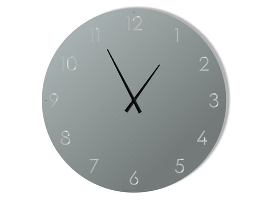 Duży zegar metalowy Classic 100 cm srebrny Inna marka