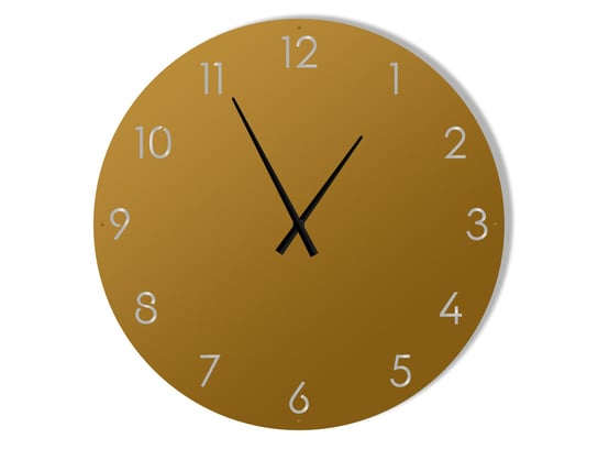 Duży zegar metalowy Classic 100 cm złoty Inna marka