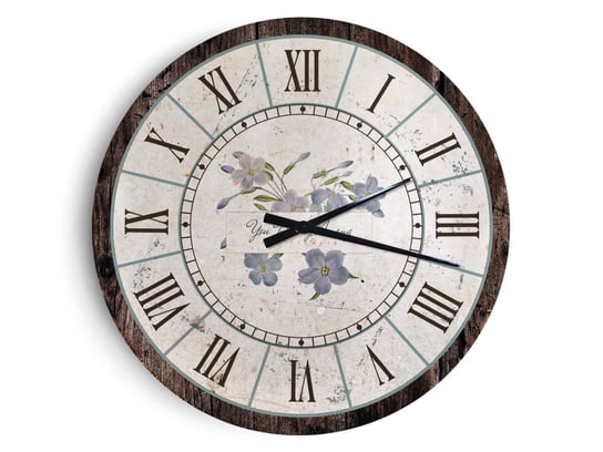 Duży zegar ścienny Fiołki 80 cm Inna marka