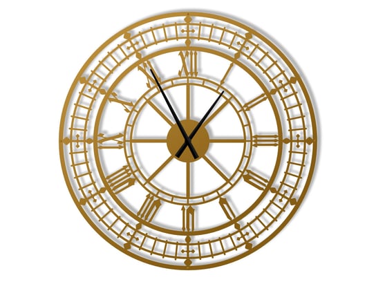 Duży zegar ścienny metalowy Big Ben 100 cm złoty Inna marka
