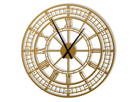 Duży zegar ścienny metalowy Big Ben 80 cm złoty Inna marka