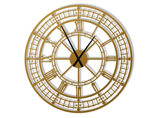 Duży zegar ścienny metalowy Big Ben 90 cm złoty Inna marka