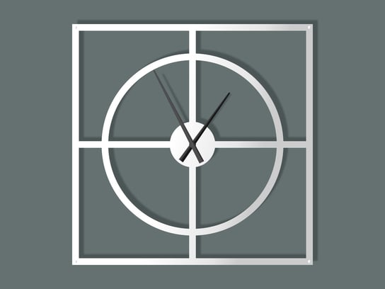 Duży zegar ścienny Simple 90 cm biały matowy Inna marka