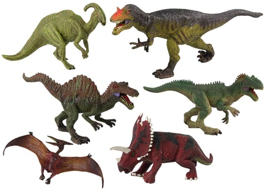 Duży Zestaw Dinozaurów 6 Sztuk Lean Toys