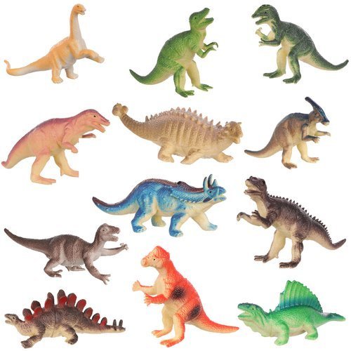 Duży Zestaw Dinozaury Figurki Park Zwierząt 12szt dla Dzieci na Prezent Artemis