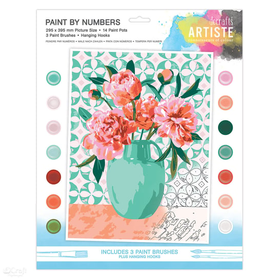 Duży zestaw do malowania po numerach - artiste - beautiful bouquet West Design Products