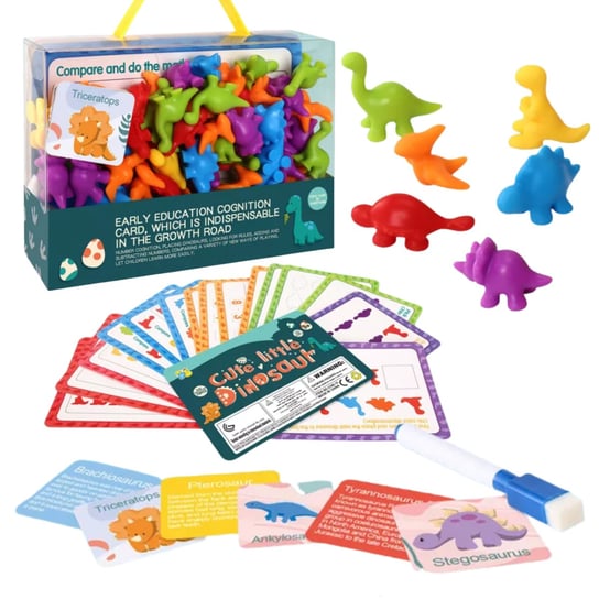 Duży Zestaw Edukacyjny Nauka Liczenia Kolorów Gra Montessori Sorter Karty Inna marka